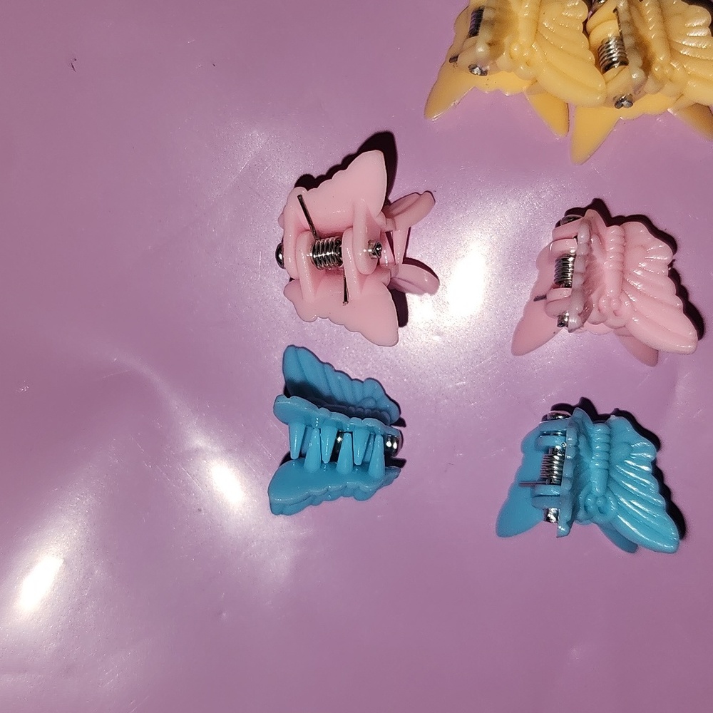 12 Piece Hair Clips - Butterfly - Picture 3 of 4